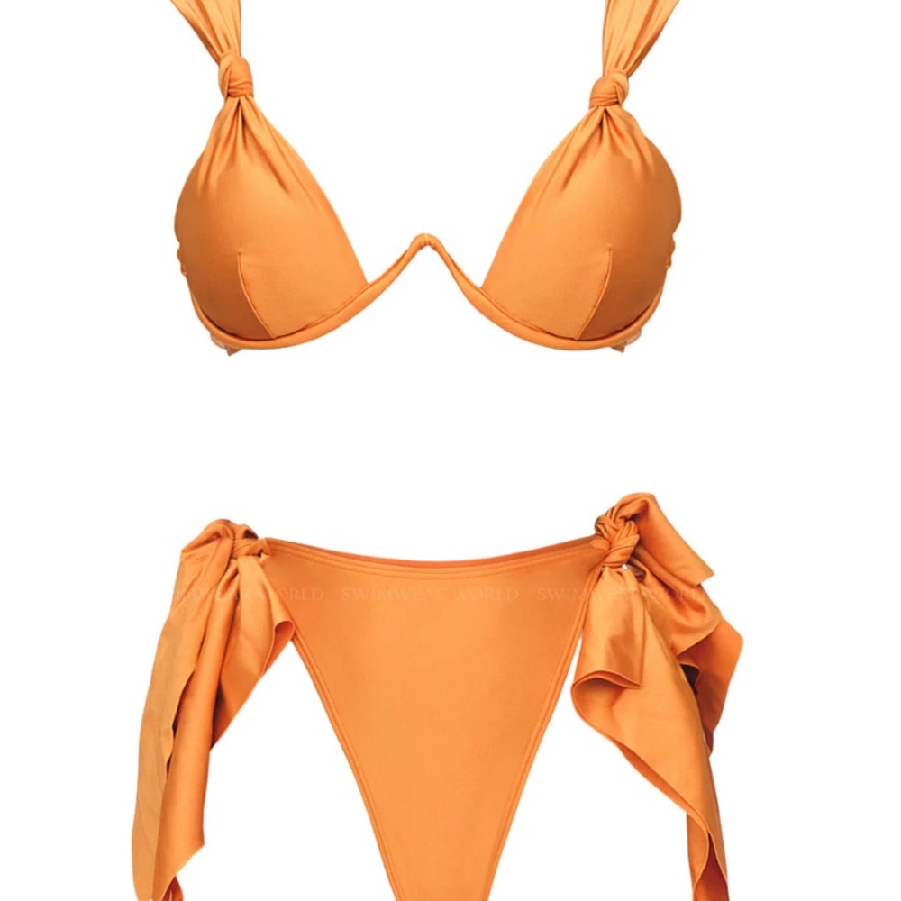 New Andrea Iyamah Golden RAI Bikini Bottom Sz M